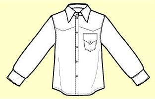 Moldes de camisas vaqueras de hombre