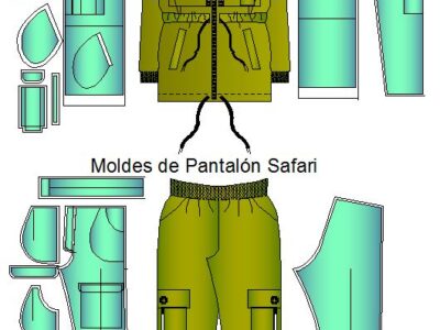 Moldes de conjunto safari