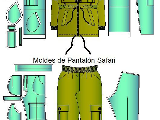 Moldes de conjunto safari