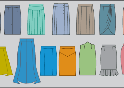 Software para generar la coleccion de patrones de faldas de dama