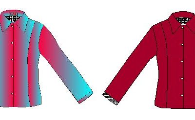 Moldes de blusa corte princesa en 2 telas diferentes