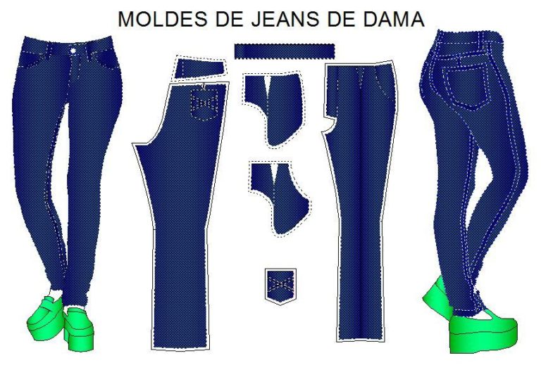patrones de jeans de ropa para