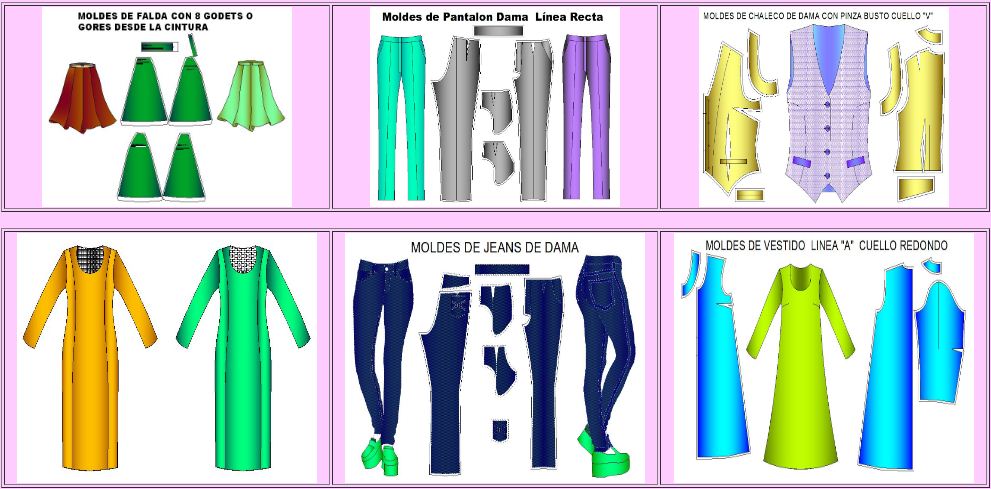 Software patternmaker para hacer moldes de prendas clásicas de dama II 