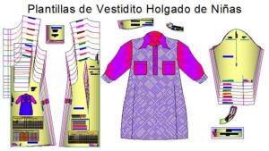 Plantillas de vestido infantil