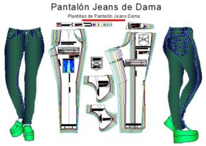 Plantillas de pantalon jeans