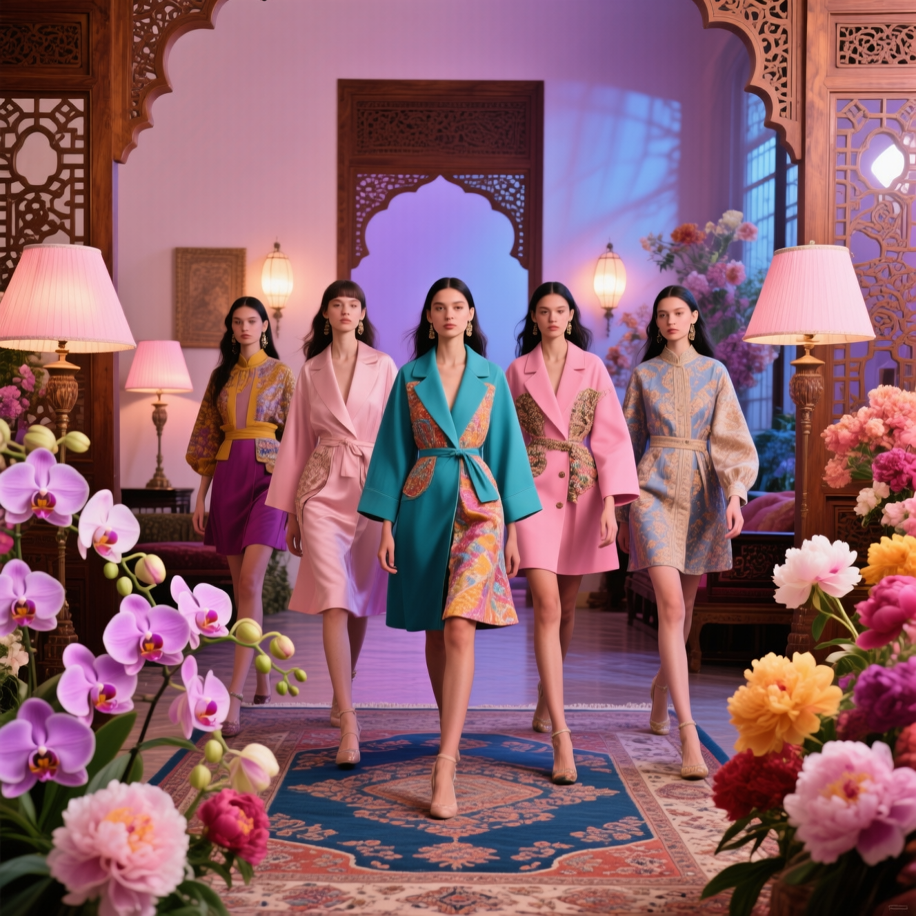 Pasarela de modelos de sacos femeninos