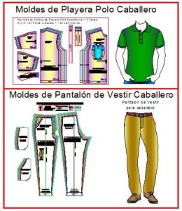 Patrones de playera polo y pantalon de vestir