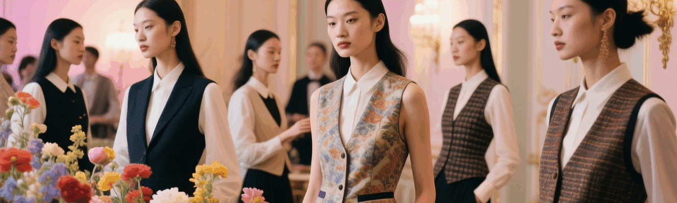 jovencitas con chalecos elegantes