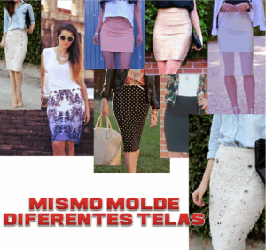 Moldes de faldas multi modelo