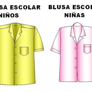 Blusa y camisa escolar